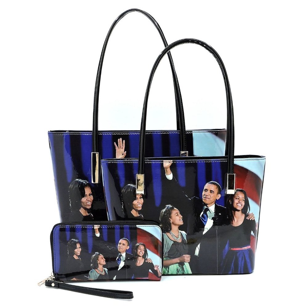 Michelle Obama 3-in-1 Magazine Cover Tote Set